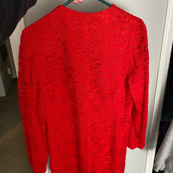 Dior Vibrant Red Lace Blazer - Picture 4 of 4